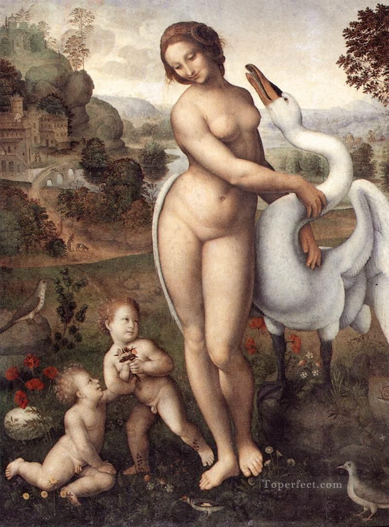 レダ 1510 レオナルド・ダ・ヴィンチ油絵